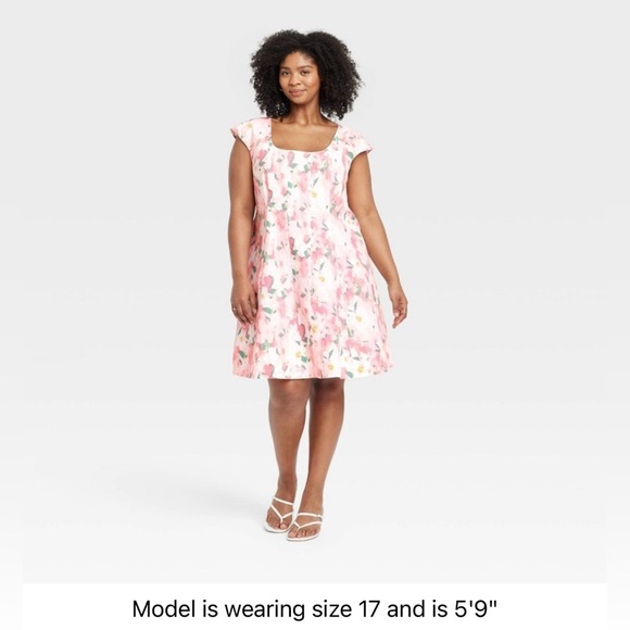 a new day Dresses & Skirts - A New Day Pink Floral Women’s Dress. Size 14 NWT